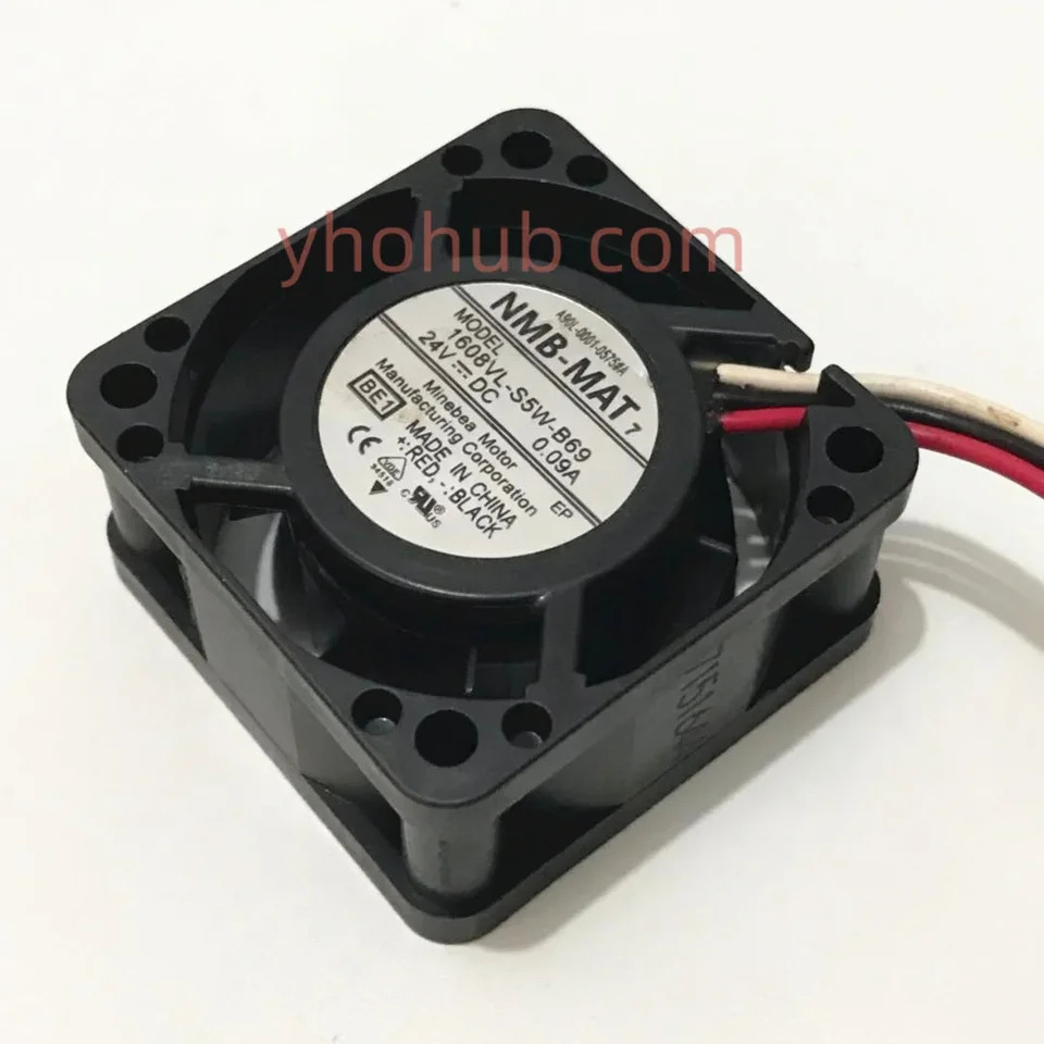 NMB-MAT 3 선 서버 냉각팬 1608VL-S5W-B69 BE1 DC 24V 0.09A mm