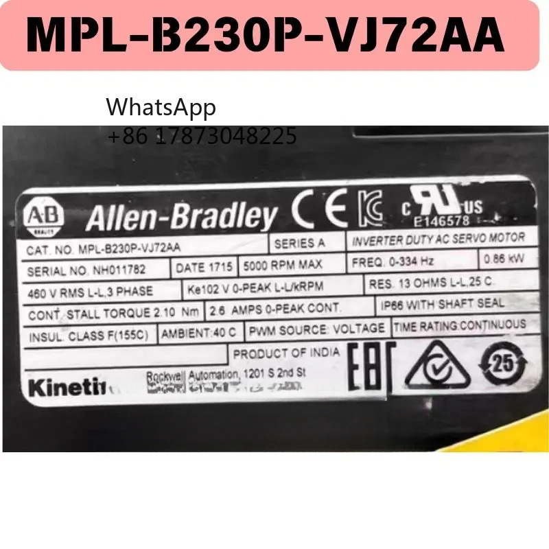 오리지널 리퍼 MPL-B230P-VJ72AA 전기 기계 기능 OK