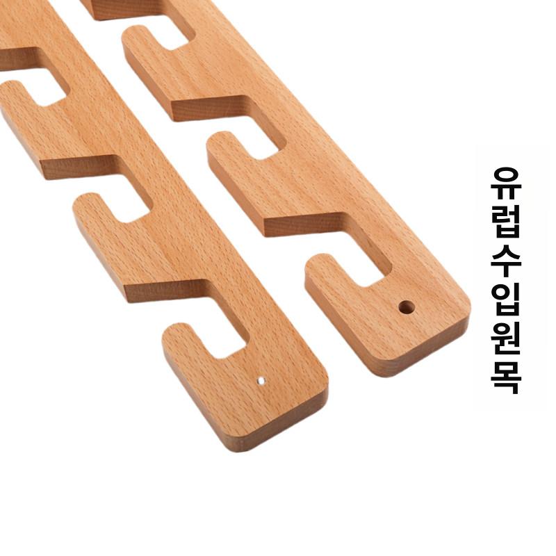원목 스탠드옷걸이 설치형 다용도 코트 수납행거 스탠드형 공간절약 수납용 침실용 - 상세 이미지 3