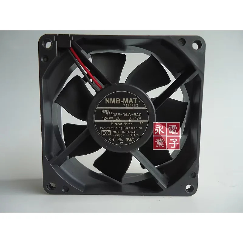 NMB-MAT 2핀 서버 냉각팬 3110SB-04W-B40 DC 12V 0.12A mm