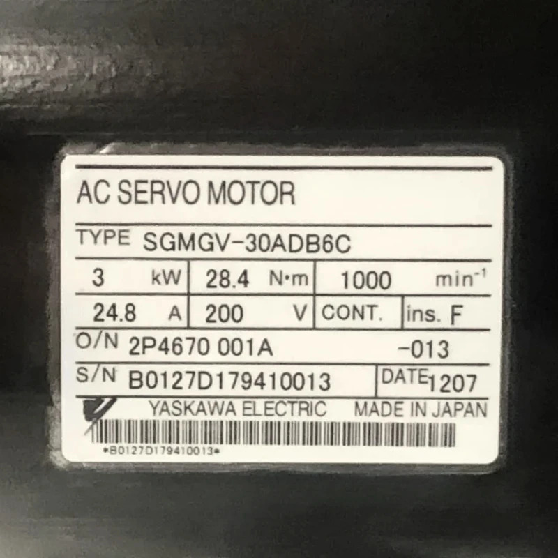 Yaskawa 서보모터 신형 SGM호환GV-30ADB6C 신속