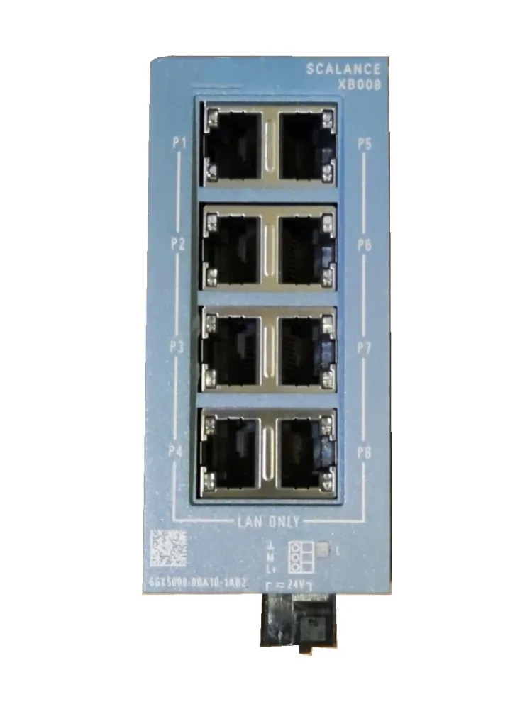 S7-1200 SIMATIC 6GK5008-0BA10-1AB2 PLC 이더넷 스위치 모듈 완전히 리퍼