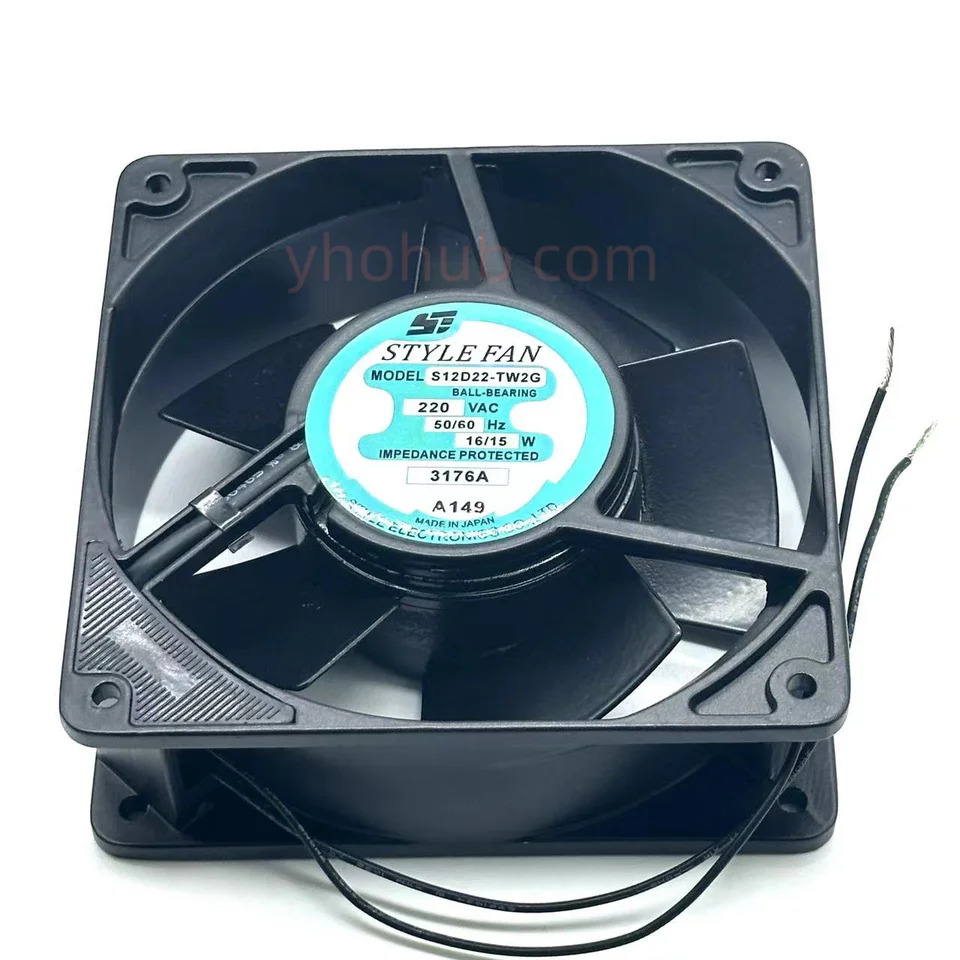 S12D22-TW2G 스타일 팬 서버 냉각팬 AC 220V 16W mm