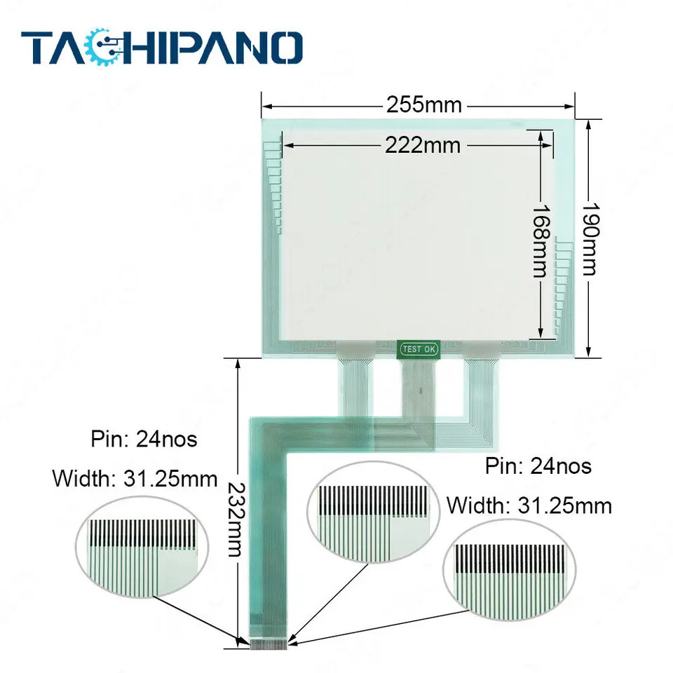 GE Fanuc 퀵 패널 유리QPI21100S2P-B 터치 스크린 QP121100C2P SE R.A