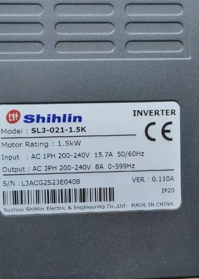SL3-021-1.5K Shihlin 인버터 220V 1.5KW 신