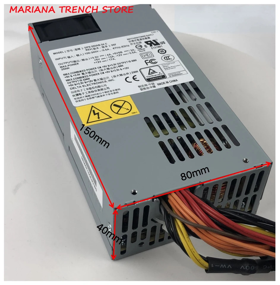 델타 액티브 서버DPS-250AB-24 C 초저소음 플렉스 소형 1U 250W 전원공급장치