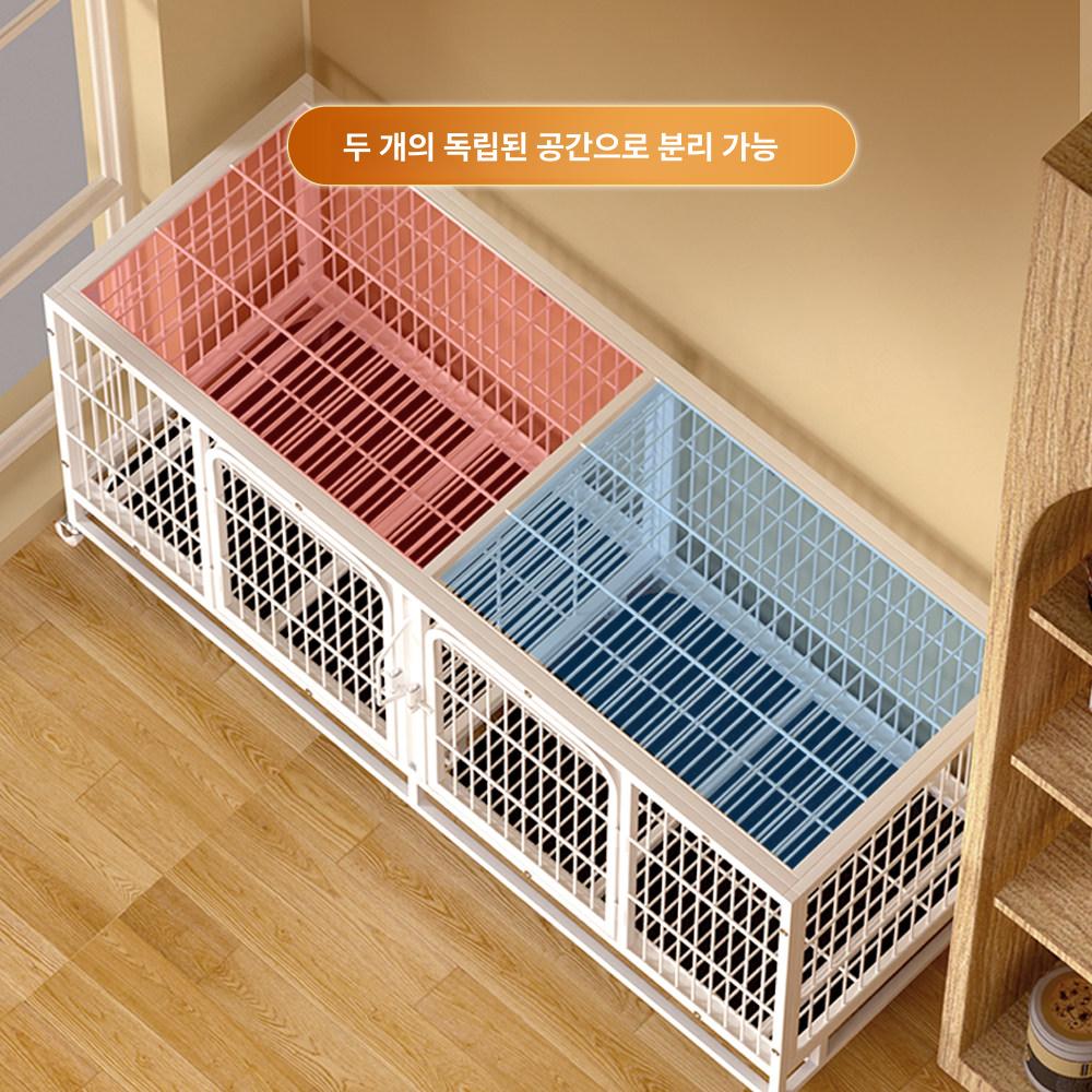 사각 철제케이지 견사 개 애완견 격리장 조립 애견켄넬 강아지켄넬중형 애견케이지 - 상세 이미지 4