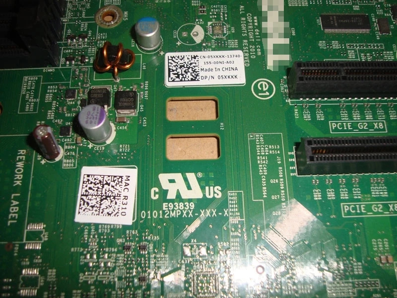 DELL R310 마더보드 0TH3YC 05XKKK 0P225K 0VN1PD