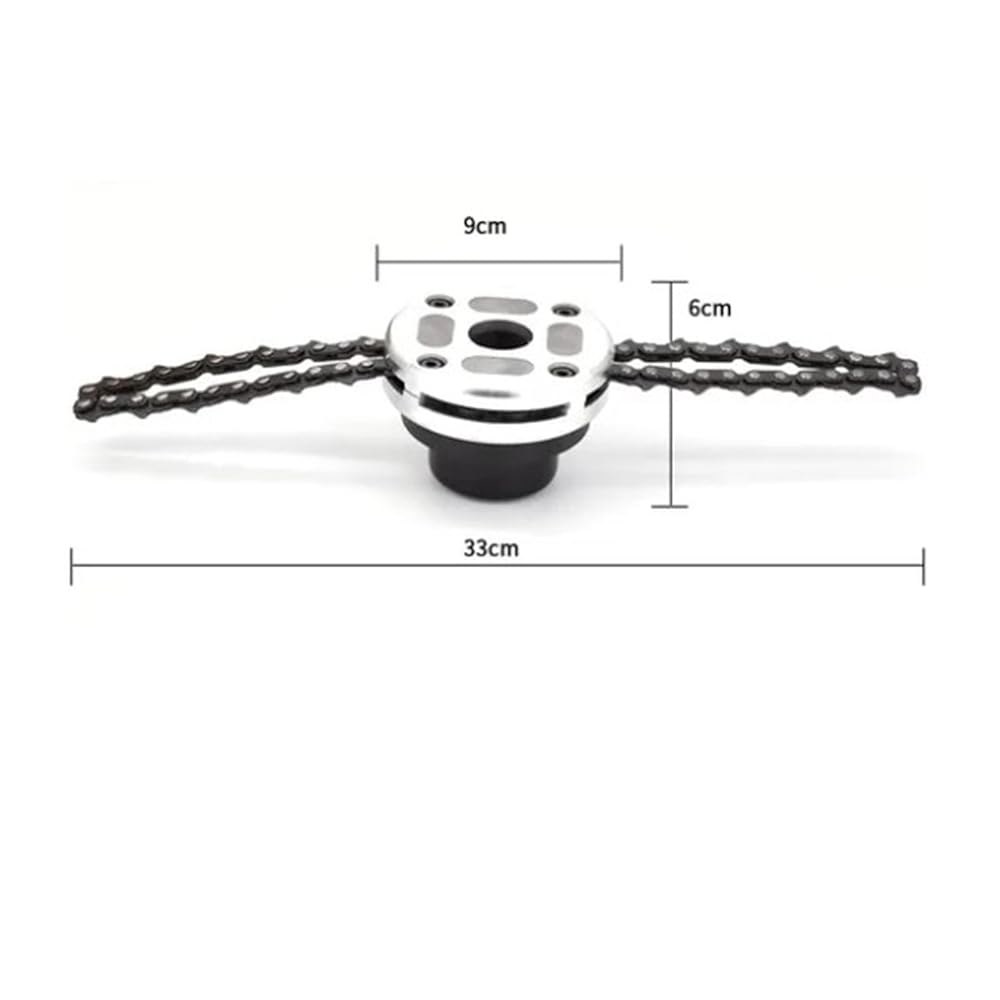 Topyond 체인 트리머 헤드 잔디 커터 2.5cm(1인치) 부품, 교체 기계용 크기 구멍 포함, 교체, 깎는 망간강 - 상세 이미지 2