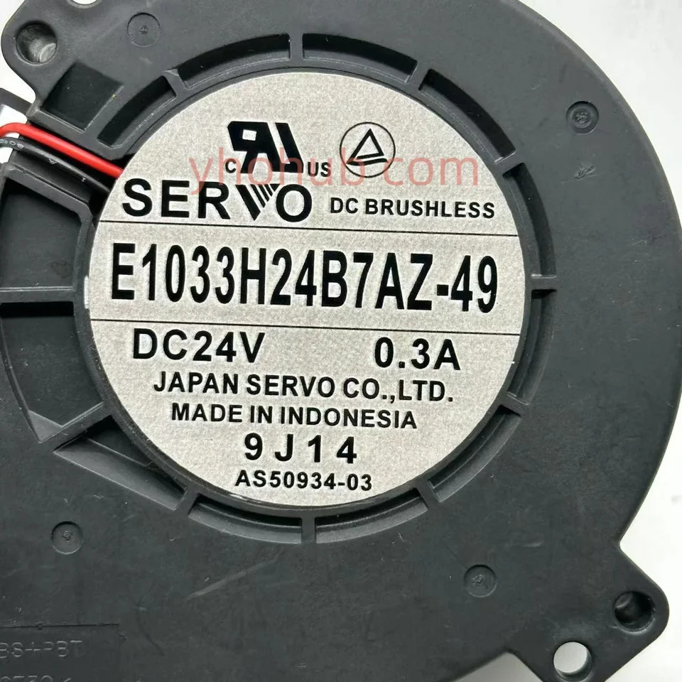 SERVO E1033H24B7AZ-49 2 와이어 서버 냉각팬 DC 24V 0.3A 97x97x