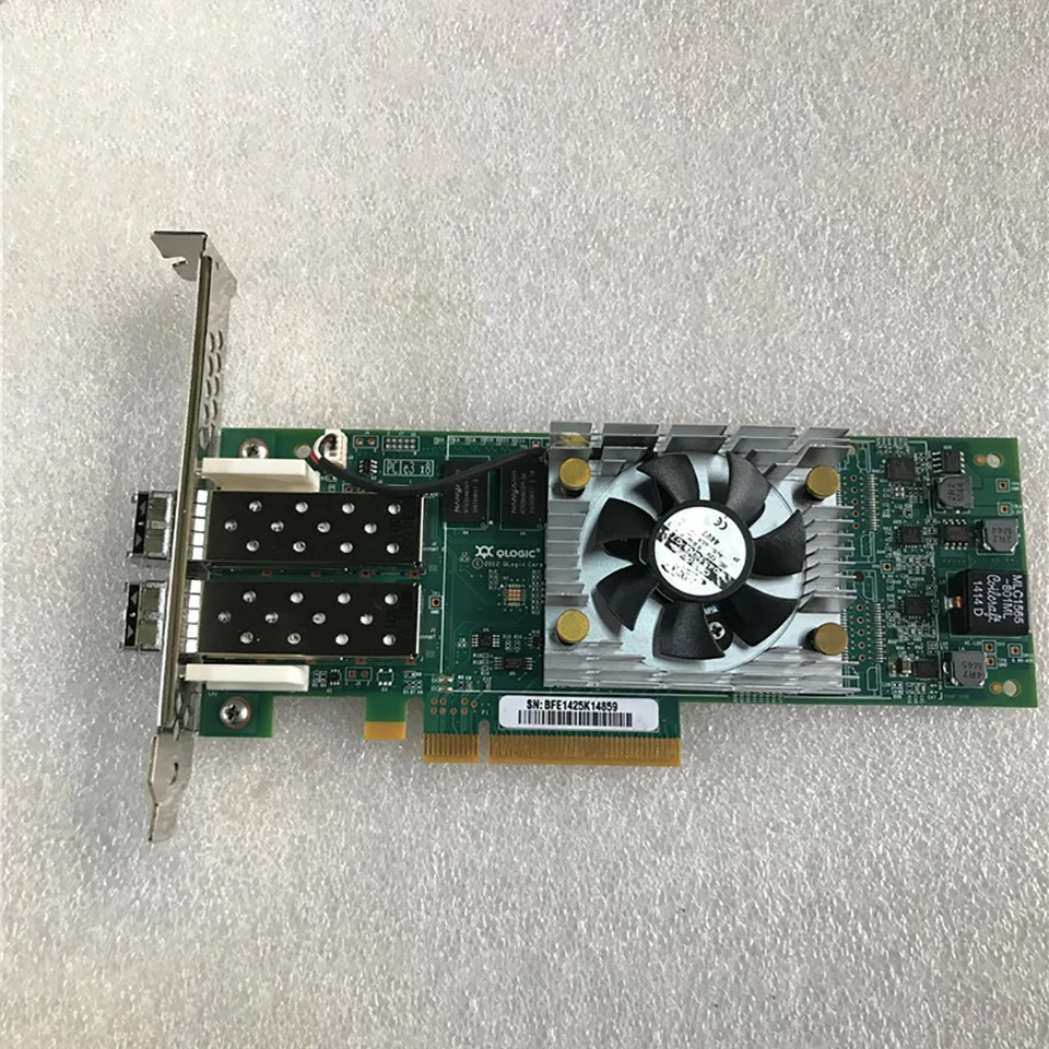 QLogic 듀얼 포트 HBA 카드 QLE2672 FC 16G 광섬유