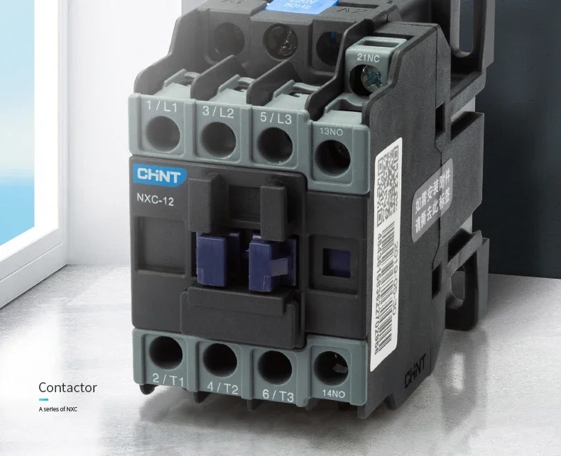Chint AC 접촉기 220V 단상 NXC-12 380V 3상25A 32A CJX2 업그레이드 버전 쿤룬