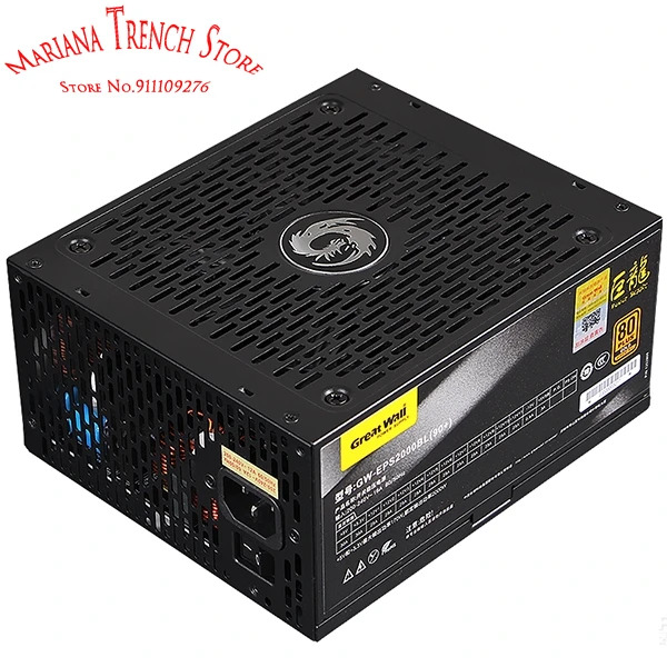 GreatWall 서버GW-EPS2000BL 풀 모듈 전원공급장치 정격 전력 2000W 80 플러스 골드 16x8 핀 GPU 인터페이스