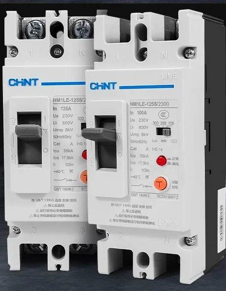 친트 누설 방지 단상 회로차단기 220V NM1LE 100A125A250A 고전력 2P