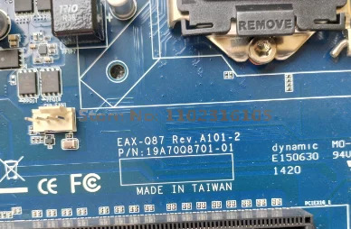 산업장비 보드 EAX-Q87 REV.A1 19A70Q8701-01 EAX-Q87-A1R
