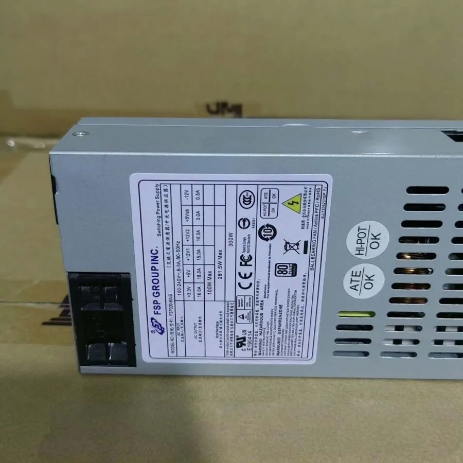 미니 iTX Flex 전원공급장치 PSU FSP300-60LG 80 플러스 1U 전원 어댑터 24핀 4핀 86 2핀 300W