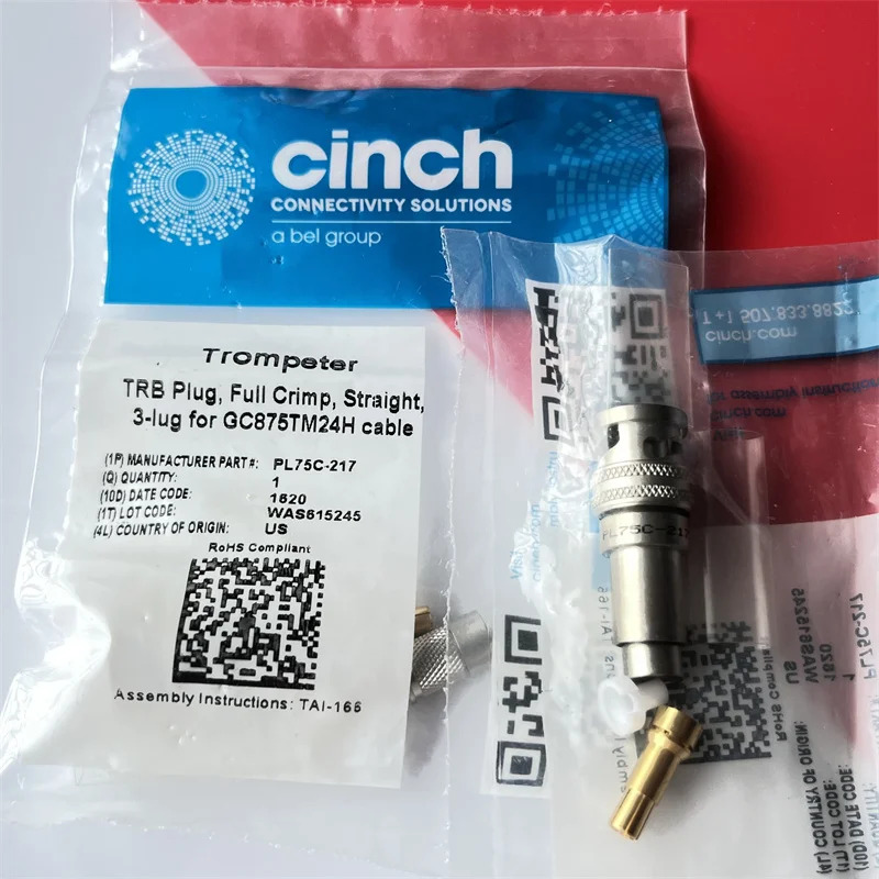 PL75C-217 CINCH RF 동축 커넥터 500 MHz