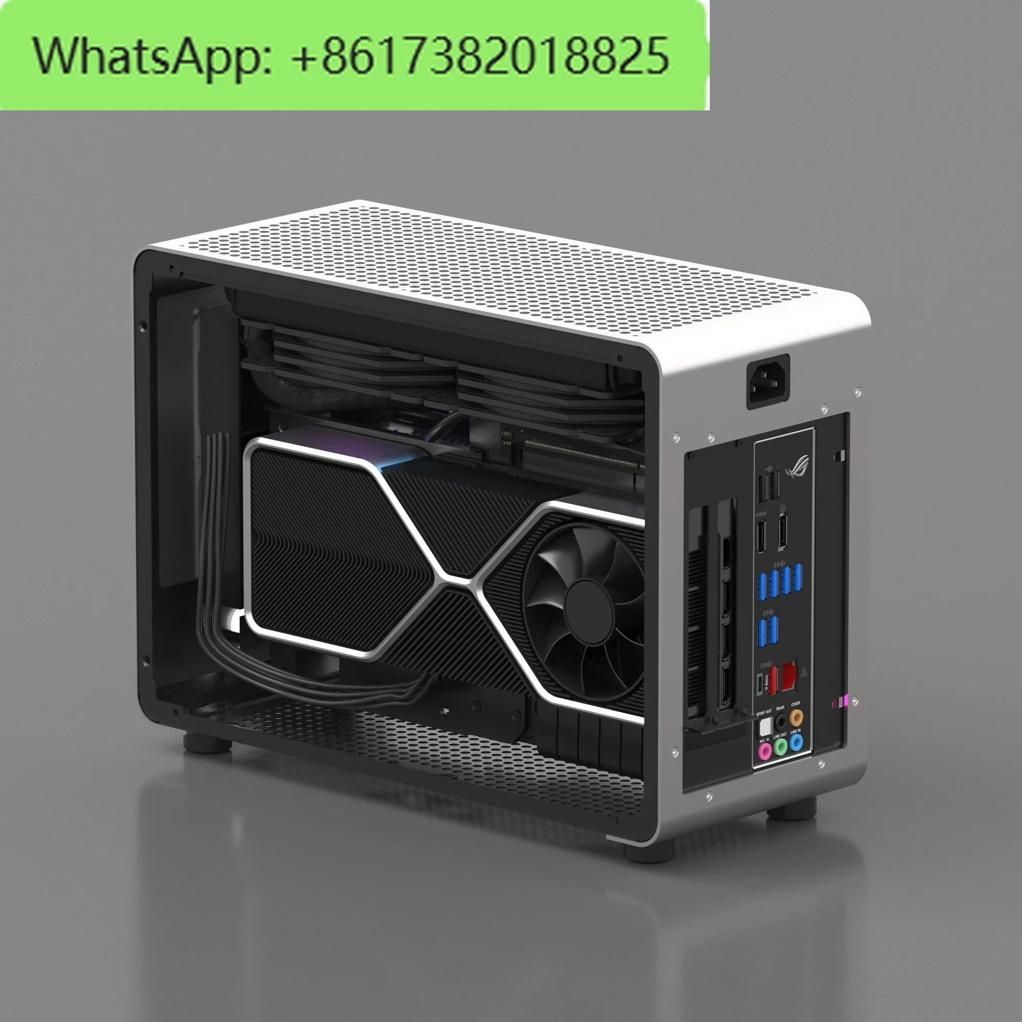GEEEK G1 pro 알루미늄 합금A4 sfx240 수냉식 ITX 투명 섀시