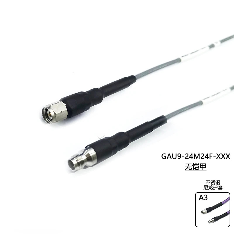 기술 저손실 리퍼 케이블 암 GAU9 수 2.4mm CXN3500 50GHz
