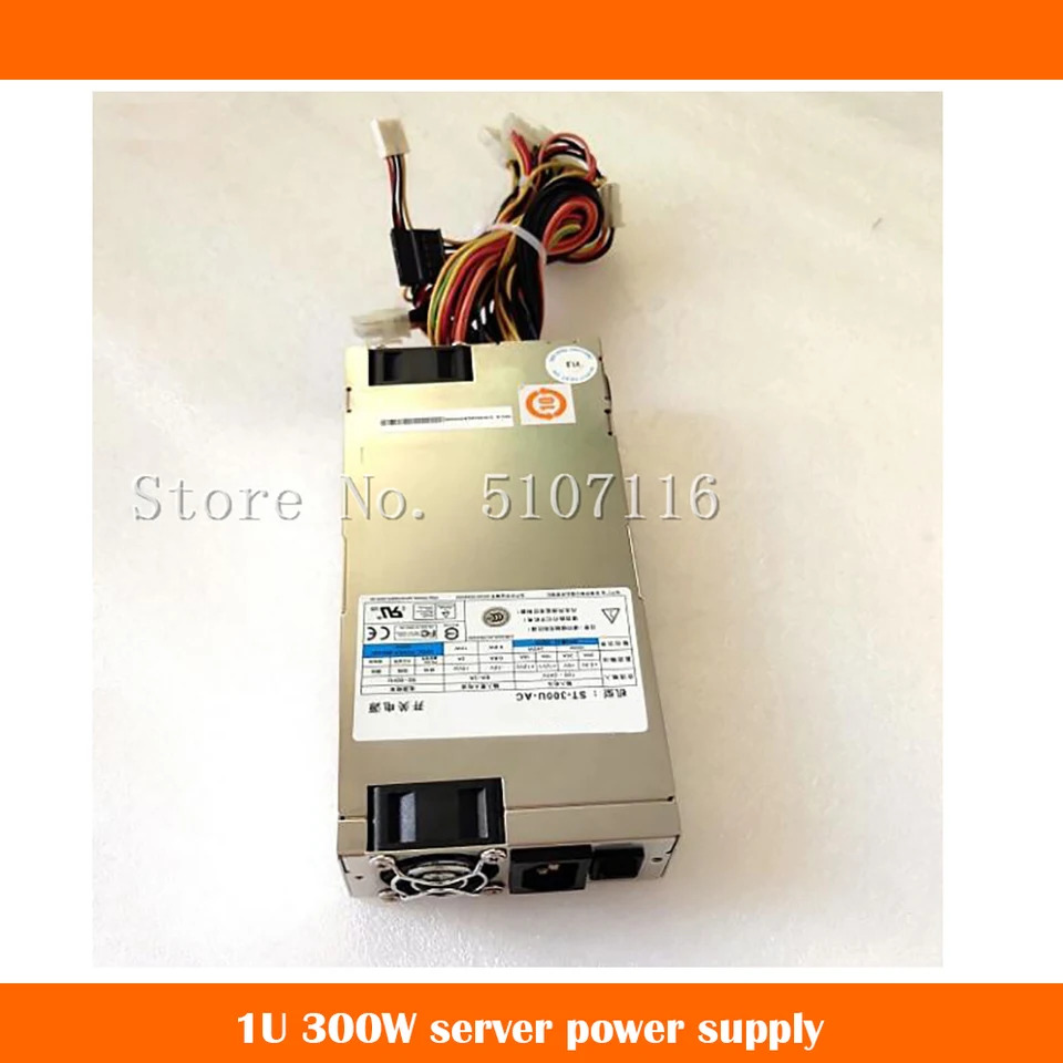 ST-300U-AC 오리지널 서버 전원공급장치 전 완전 리퍼 1U 300W