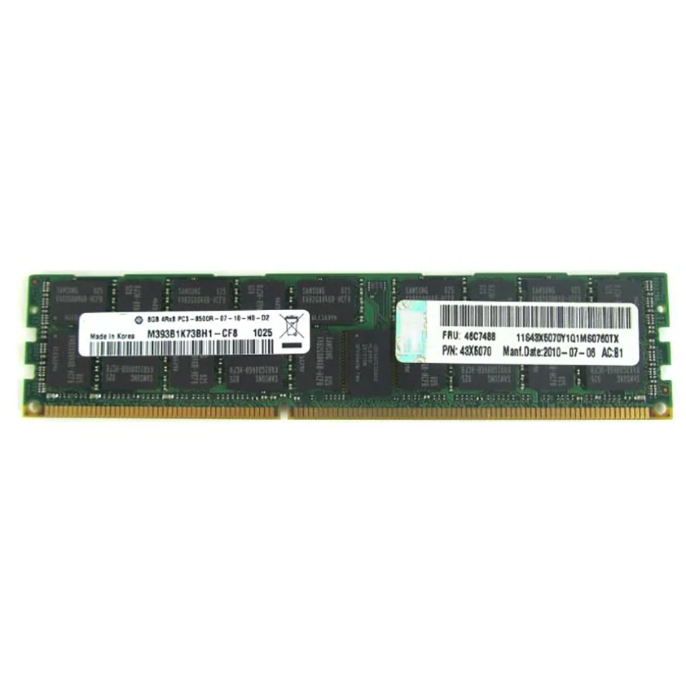 IBM 3850 X5 X3650 X3550 M3 M4 49Y1398 49Y1416 46C7488 46C7482 43X5070 8GB/8G 4RX8 PC3-8500R 1066 DD