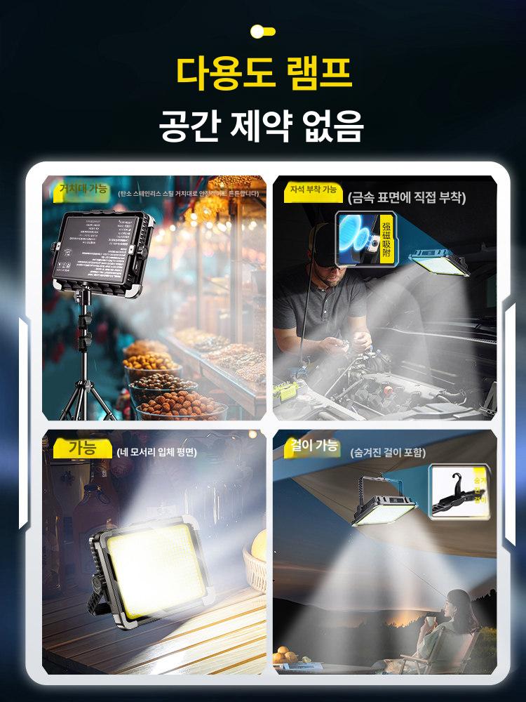 축제 랜턴 백라이트 태양광 포켓 장식 걸이형 충전 작업등 램프 정전 조광 멀티 캠핑 - 상세 이미지 2