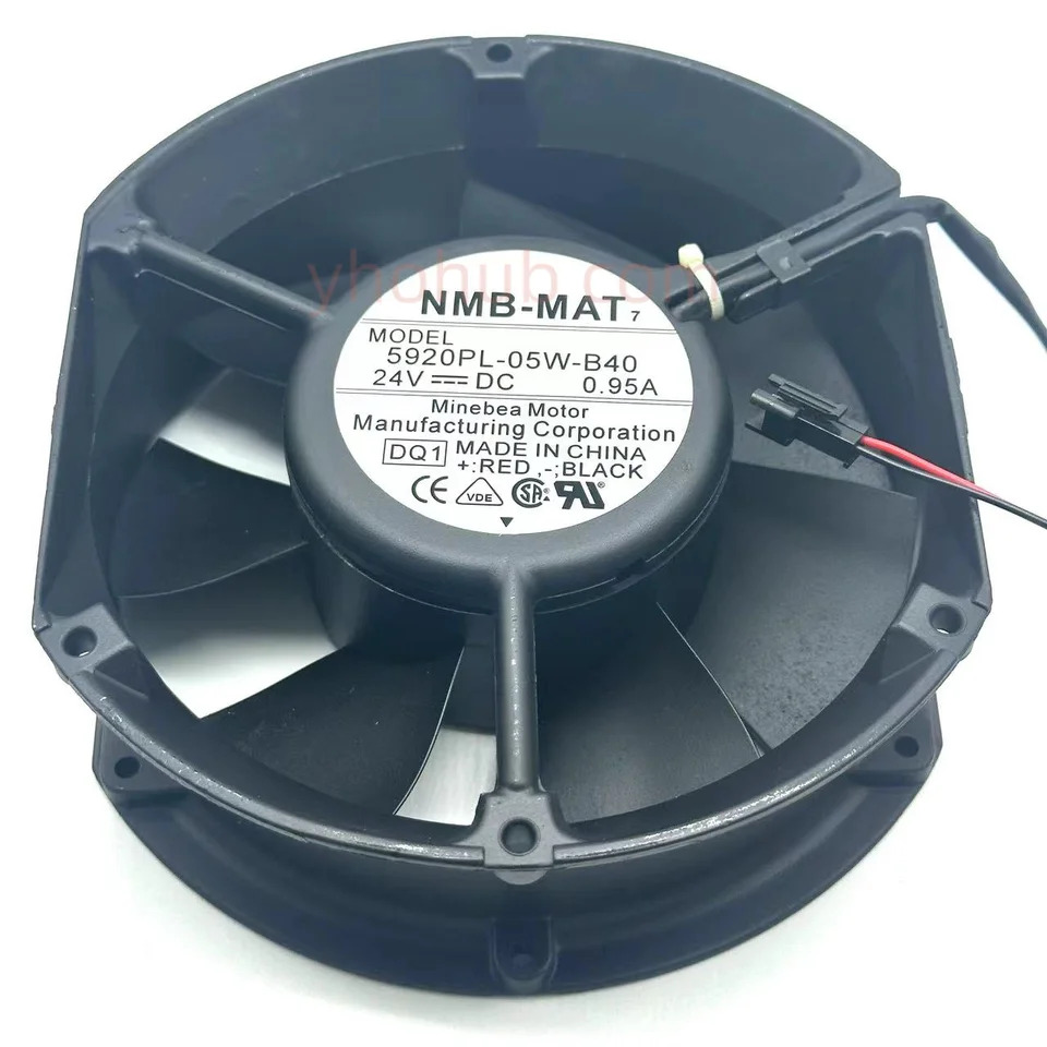 NMB-MAT 5520pl-05w-b40 DQ1 DC 24V 0.95A 172x150x50mm 2핀 서버 냉각팬