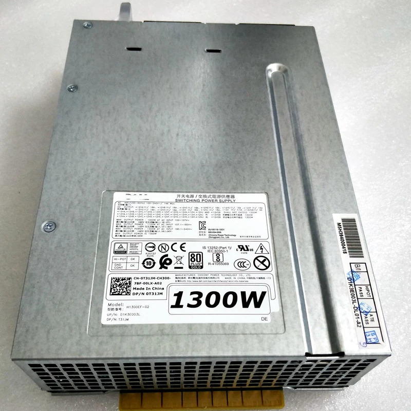 정밀 스위칭 전원공급장치 T7610 T7810 T7910 1300 와트 PSU V5K16 T31JM D1300EF-02 H1300EF-02