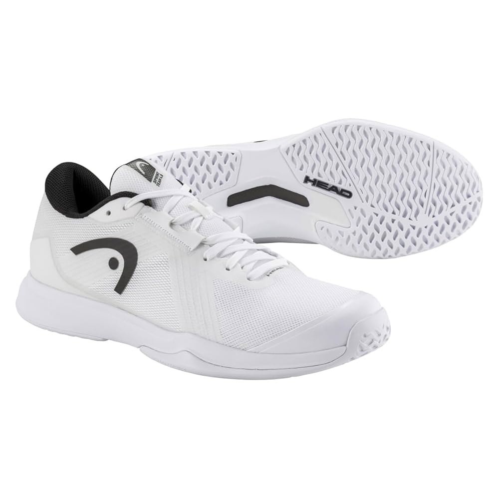 HEAD 남성용 스프린트 팀 4.0 테니스화, 12.5 화이트/블랙., Chalk White/Dark Grey 7 - 상세 이미지 3