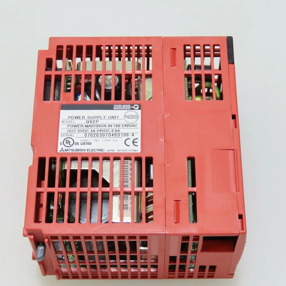 미쓰비시호환 Q62P Q 시리즈 PLC 전원 모듈 입력 100-240VAC 50Hz 60Hz 105VA 5VDC 3A 24VDC 0.6A 오리지널