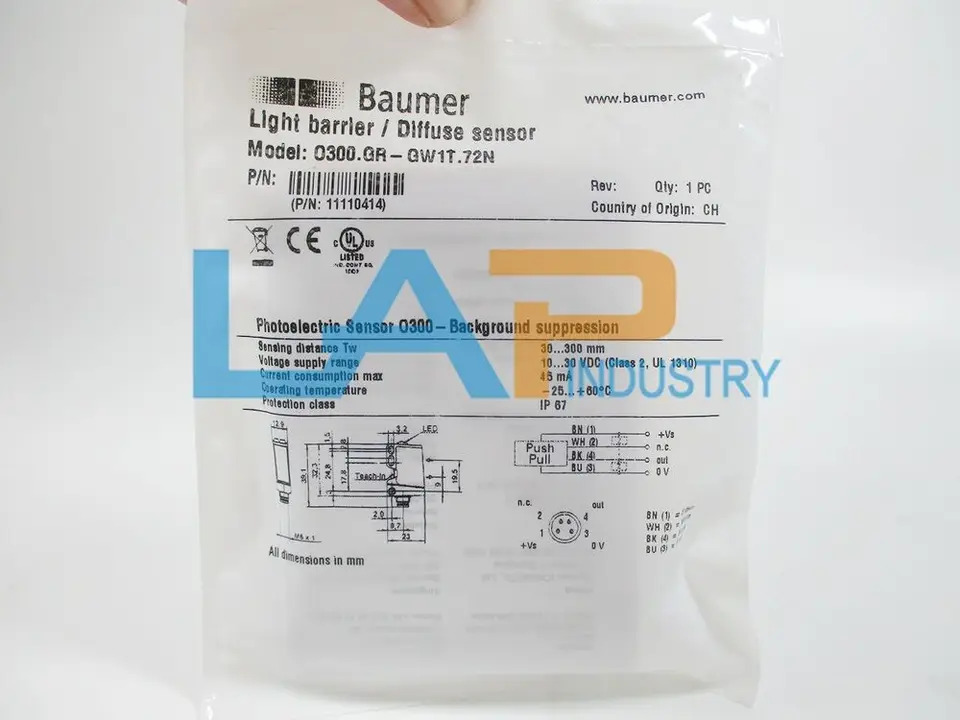 BAUMER 센서 0300.GR-11110414 O300.GR-11110414 917185425620 신