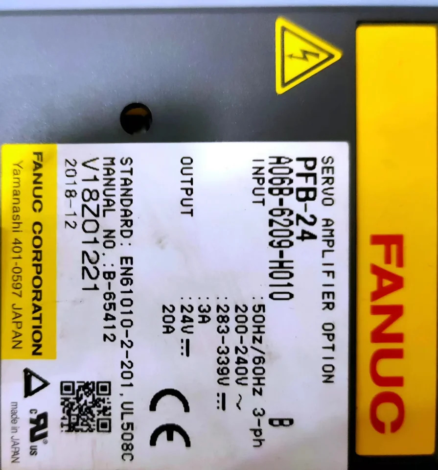 A06B-6209-H010 FANUC 서보 옵션 PFB-24 CNC 시스템용