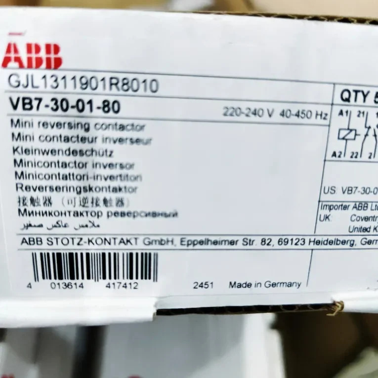 ABB GJL 1311901 R8010 VB7-30-01-80 220-240VAC