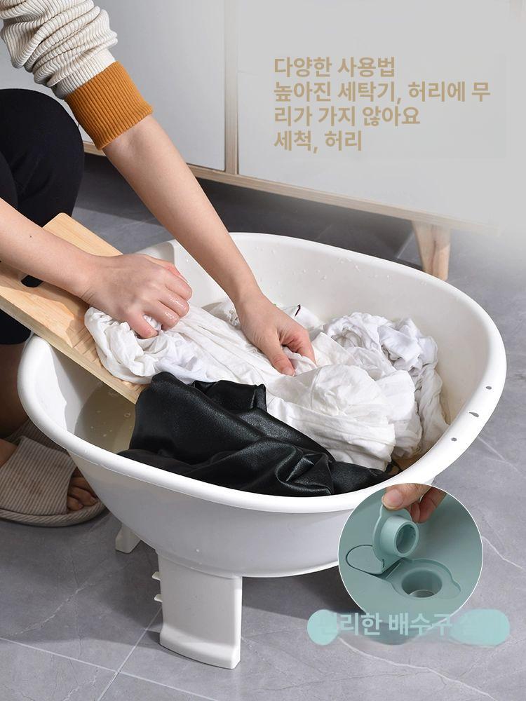 농촌 다리 세수대야받침대 보조 세숫대야 간이 사각 세수대야거치대 - 상세 이미지 3