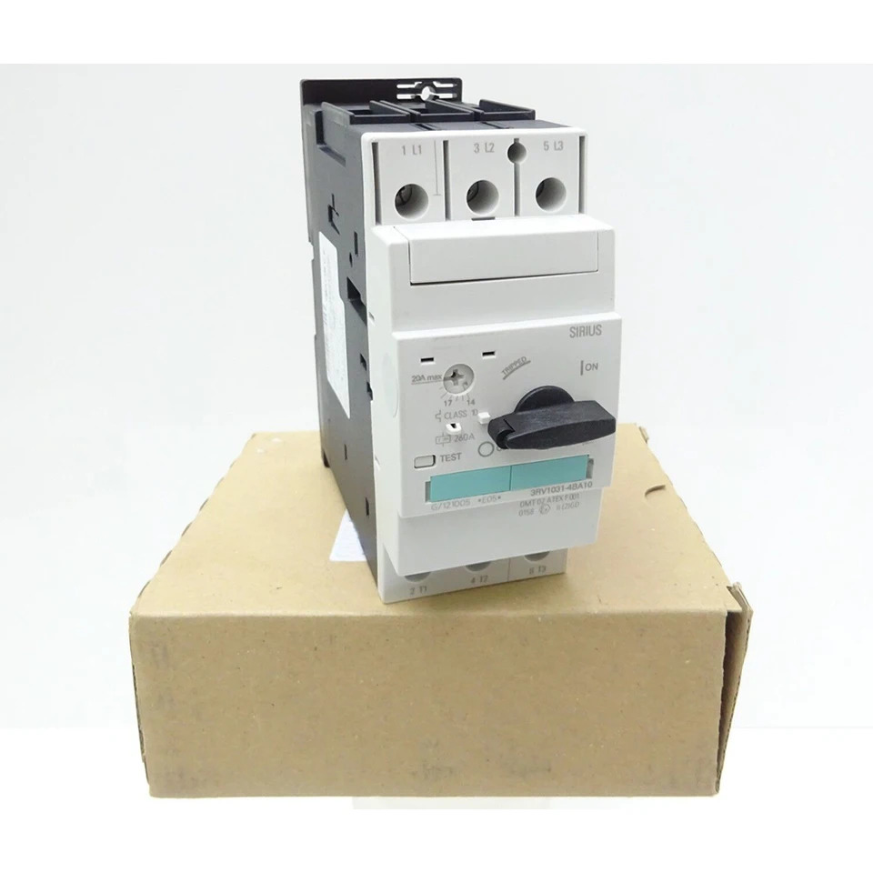 오리지널 모터 보호 회로차단기 3RV1031-4BA10 14-20V 4EA10 22-32A 4FA10 28-40A 4GA10 36-45A 4HA10 40-50A