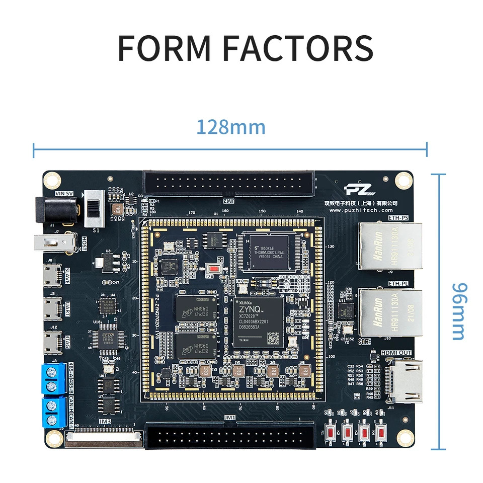 Puzhi PZ7010-S-KFB 평가 키트 자일링스 SoC ZYNQ 7000 XC7Z010 fpga 스타터 보드 개발보드