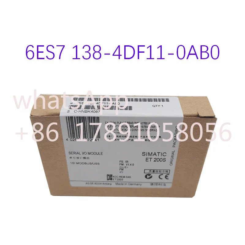 오리지널 6ES7 138-4DF11-0AB0 6ES7138-4DF11-0AB0Spot 신
