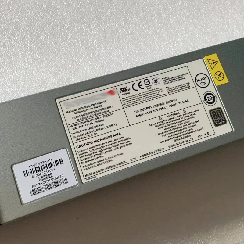 Supermicro PWS-802A-1R 교체예비 전원공급장치 PSU 리퍼 완료 잘 작동 800W 1U
