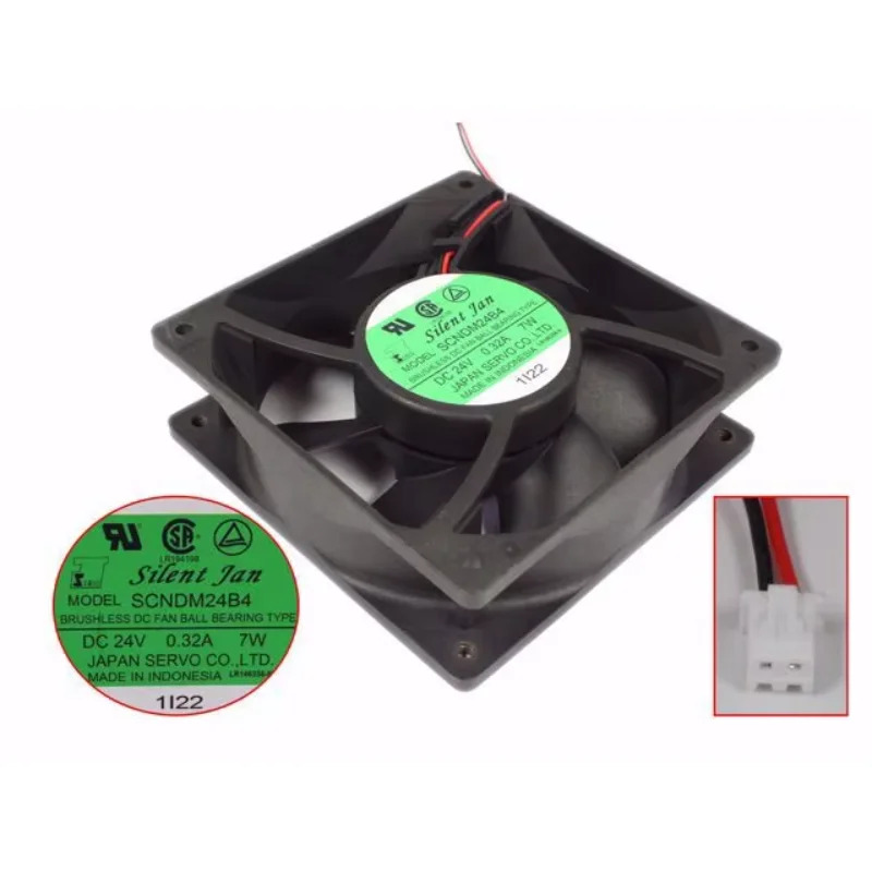 서보 냉각팬 SCNDM24B4 서버 DC 24V 0.32A mm 2 와이어