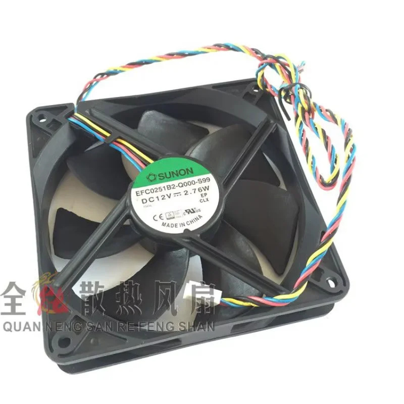 SUNON EFC0251B2-Q000-S99 4 선 서버 냉각팬 DC 12V 2.76W 120x120x25mm