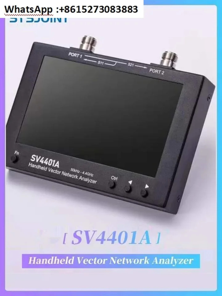 SV4401A 벡터 네트워크 분석기 50KHz-4.4GHz 7 인치 스크린 100db 동적 나노VNA