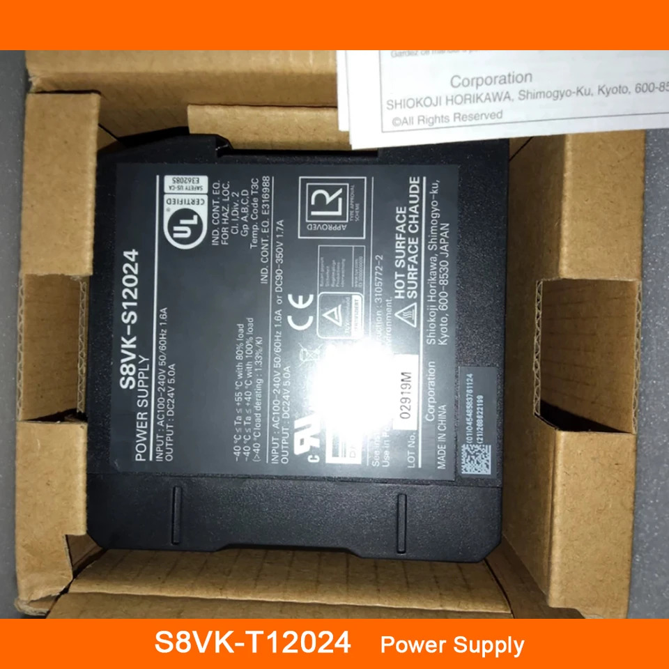S8VK-T12024 스위칭 전원공급장치 DC24V 5A 출력 레일 타입