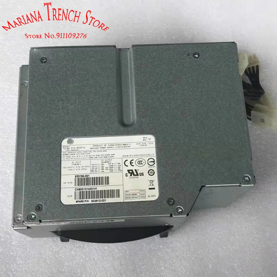 S10-800P1A hp호환 Z620 타워 워크스테이션스위칭 전원공급장치 623194-001 623194-002 800W