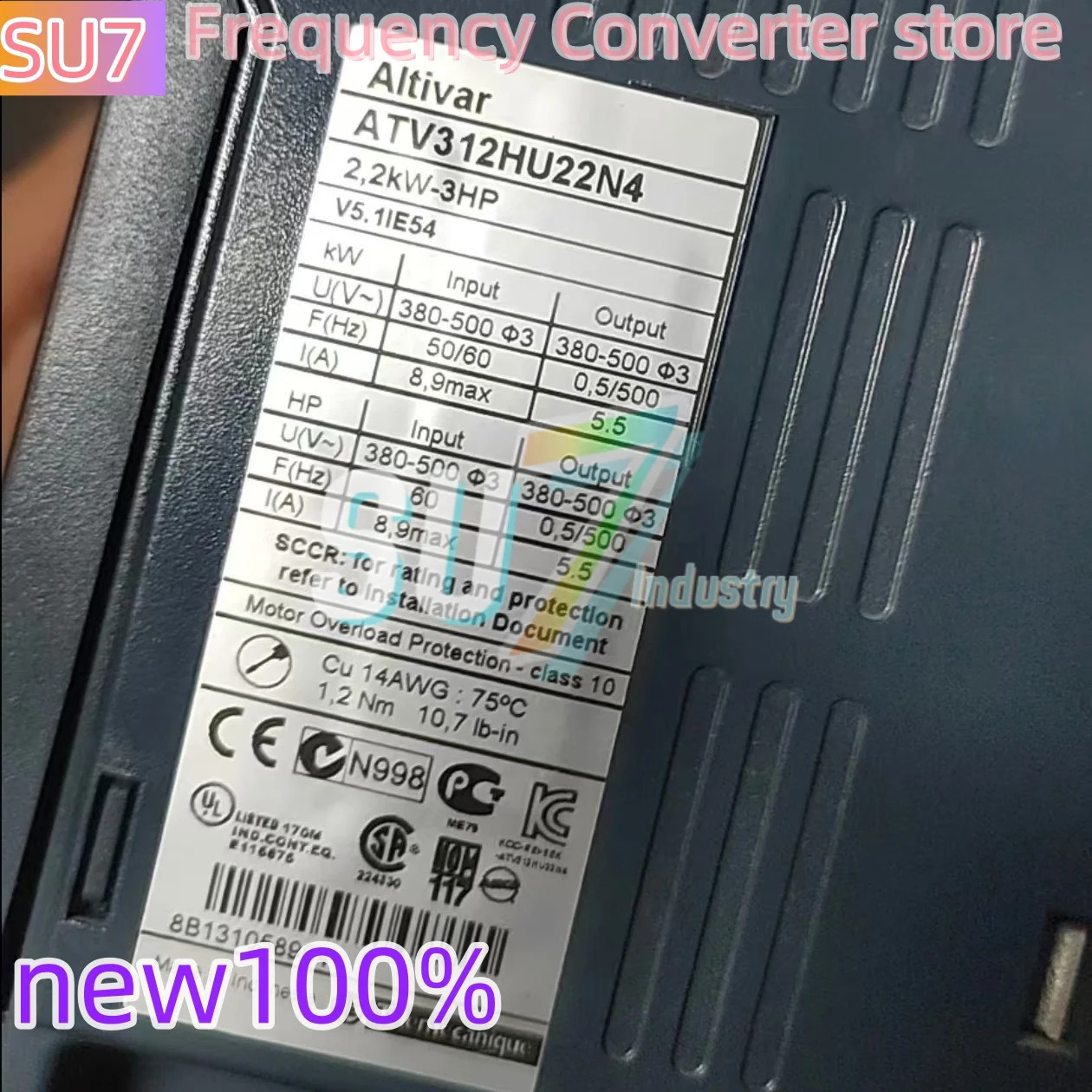 ATV312HU22N4 ATV312HU40N4 주파수 변환기 원본
