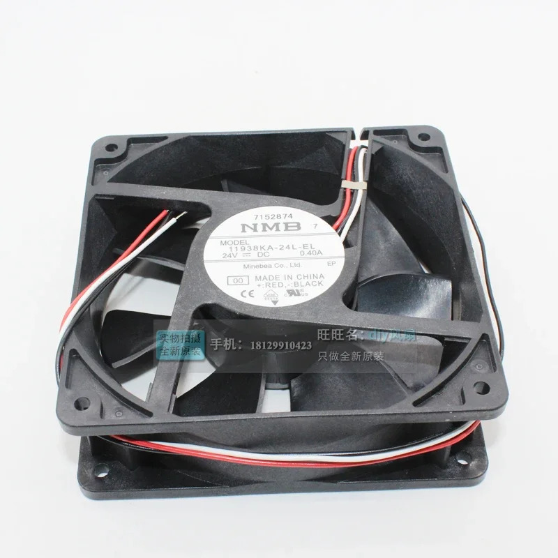 NMB 서버 냉각팬 DC 24V 0.40A mm 3 선 11938KA-24L-EL 00