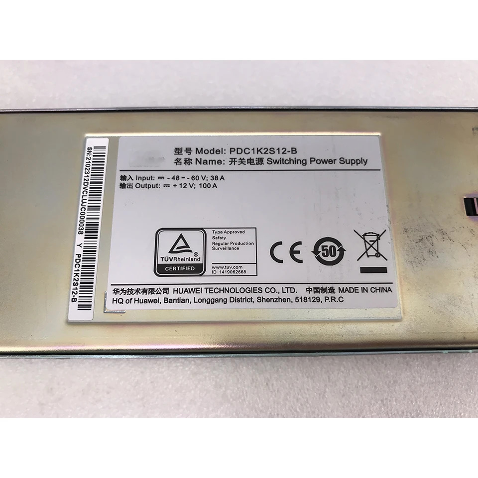 화웨이호환PSU DC 전원 모듈 PDC1K2S12-B IPS6000E NIP6000E 1200W