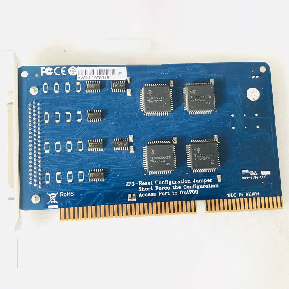 MOXA 8포트 RS232 ISA 슬롯 카드 다직렬 카드C168H
