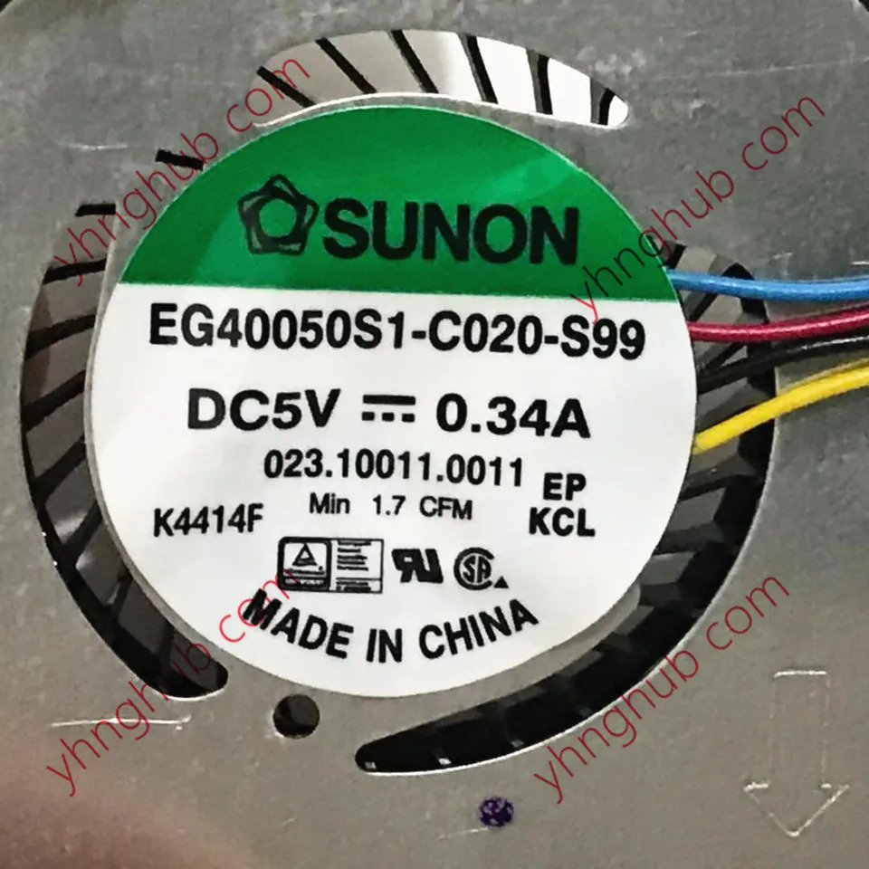 SUNON EG40050S1-C020-S99 DC 5V 0.34A 4 선 서버 냉각팬