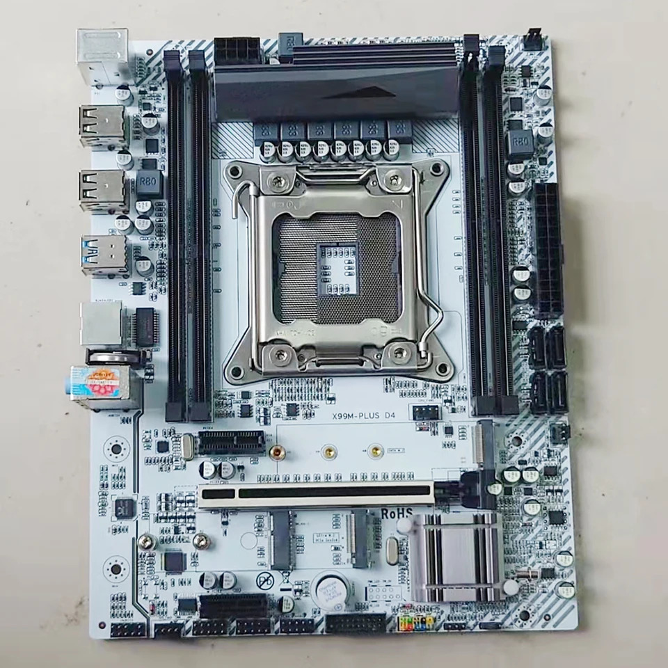 JINGYUE X99M-PLUS D4 PCI-E 3.0 마이크로 데스크탑 마더보드 X99 DDR3 128GB LGA 2011-V3