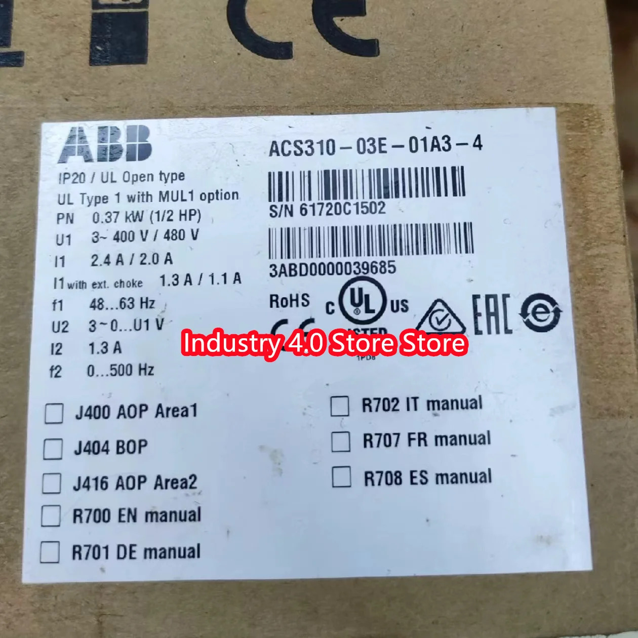 VCS310-03E-08A0-43AUA0000039631
